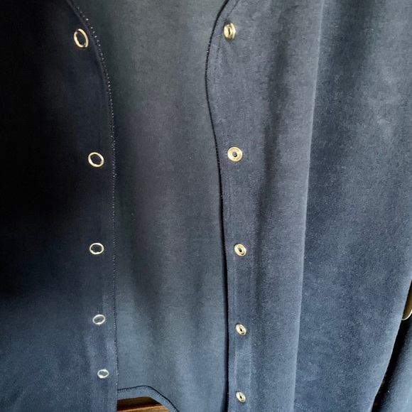 VALERIE STEVENS NAVY BLUE 3 PIECE PAJAMA SET - Picture 2 of 9